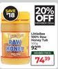 Little Bee 100% Raw Honey Tub-500g