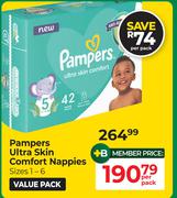 Pampers Ultra Skin Comfort Nappies-Per Pack
