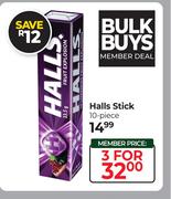 Halls Stick-For 3 
