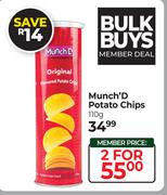 Munch'D Potato Chips-For 2 x 110g