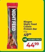 Biogen Night Feed Casein Protein Bar-65g