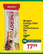 Biogen Energy Oats High Performance Bar-35g