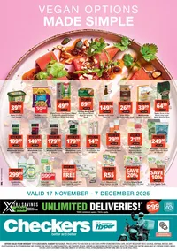 Checkers Western Cape : Vegan Options Made Simple (17 November - 07 December 2025)
