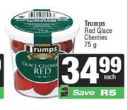 Trumps Red Glace Cherries-75g Each