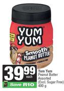 Yum Yum Peanut Butter (Excl.Sugar Free)-400g Each