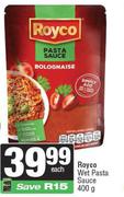 Royco Wet Pasta Sauce-400g Each