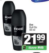 Axe Roll On-50ml Each