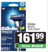 Gillette Mach3 Turbo Razor-Each