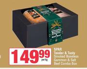 Spar Tender & Tasty Smoked Boneless Gammon & Salt Beef Combo Box-Per Kg
