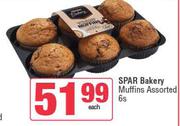 Spar Bakery Muffins Assorted-6s Each