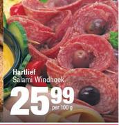 Hartlief Salami Windhoek-Per 100g