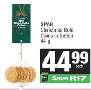 Spar Christmas Gold Coins In Netlon-44g