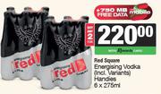 Red Square Energising Vodka Handies-For 2 x 6 x 275ml