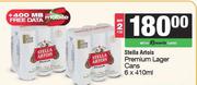 Stella Artois Premium Lager Cans-For 2 x 6 x 410ml