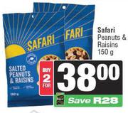 Safari Peanuts & Raisins 150g-For 2