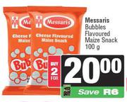 Messaris Bubbles Flavoured Maize Snack 100g-For 2
