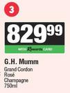 G.H.Mumm Grand Cordon Rose Champagne-750ml