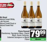 Pierre Dumont Chardonnay,Sauv Blanc,Chenin Blanc Seven Centuries Cab Sauv Or Merlot-750ml Each