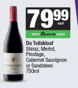 Du Toitskloof Shiraz,Merlot,Pinotage,Cabernet Sauvignon Or Sandsteen-750ml