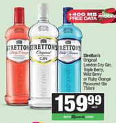 Stretton's Original London Dry Gin,Triple Berry,Wild Berry Or Ruby Orange Flavoured Gin-750ml Each
