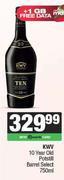 KWV 10 Year Old Potstill Barrel Select-750ml