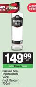 Russian Bear Triple Distilled Vodka-750ml