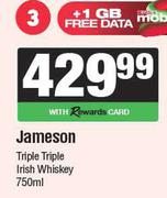 Jameson Triple Triple Irish Whisky-750ml 