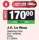 J.C.Le Sparkling Wine Cans-For 2 x 6 x 250ml