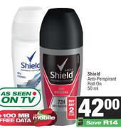 Shield Anti Perspirant Roll On-For 2 x 50ml