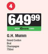 G.H.Mumm Grand Cordon Brut Champagne-750ml