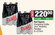 Red Square Energising Vodka Handies-For 2 x 6 x 275ml