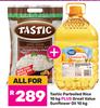 Tastic Parboiled Rice 10Kg Plus Great Value Sunflower Oil 10Kg-For All