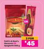 Fatti's & Moni's Macaroni Or Spaghetti-For 3 x 500gm