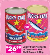 Lucky Star Pilchards In Tomato Or Hot Chilli Sauce-400gm Each