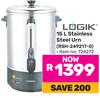 Logik 15Ltr Stainless Steel Urn RSH-249217-0