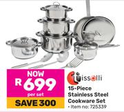 Tissolli 15 Piece Stainless Steel Cookware Set-Per Set