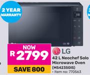 LG 42Ltr Neochef Solo Microwave Oven MS4235GIS