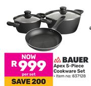 Bauer Apex 5 Piece Cookware Set-Per Set