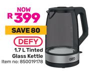 Defy 1.7Ltr Tinted Glass Kettle 850019178