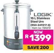 Logik 15Ltr Stainless Steel Urn RSH-249217-0