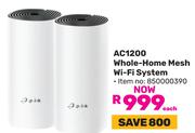 Tp-Link AC1200 Whole-Home Mesh Wi-Fi System 850000390-Each