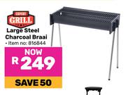 Expert Grill Large Steel Charcoal Braai 816844