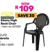 Antracite Ebony High Black Chair 517339