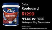Dulux Roofguard 20Ltr Plus 2 x Free Waterproofing Membrane