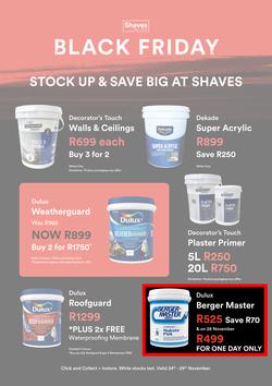 Shaves Paint & Decor : Black Friday (24 November - 29 November 2025), page 1
