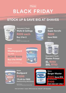 Shaves Paint & Decor : Black Friday (24 November - 29 November 2025), page 1