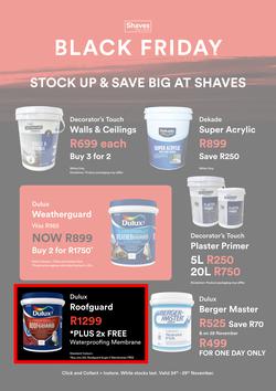 Shaves Paint & Decor : Black Friday (24 November - 29 November 2025), page 1