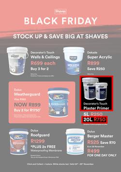 Shaves Paint & Decor : Black Friday (24 November - 29 November 2025), page 1