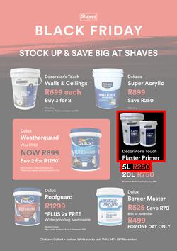 Shaves Paint & Decor : Black Friday (24 November - 29 November 2025), page 1