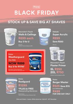 Shaves Paint & Decor : Black Friday (24 November - 29 November 2025), page 1